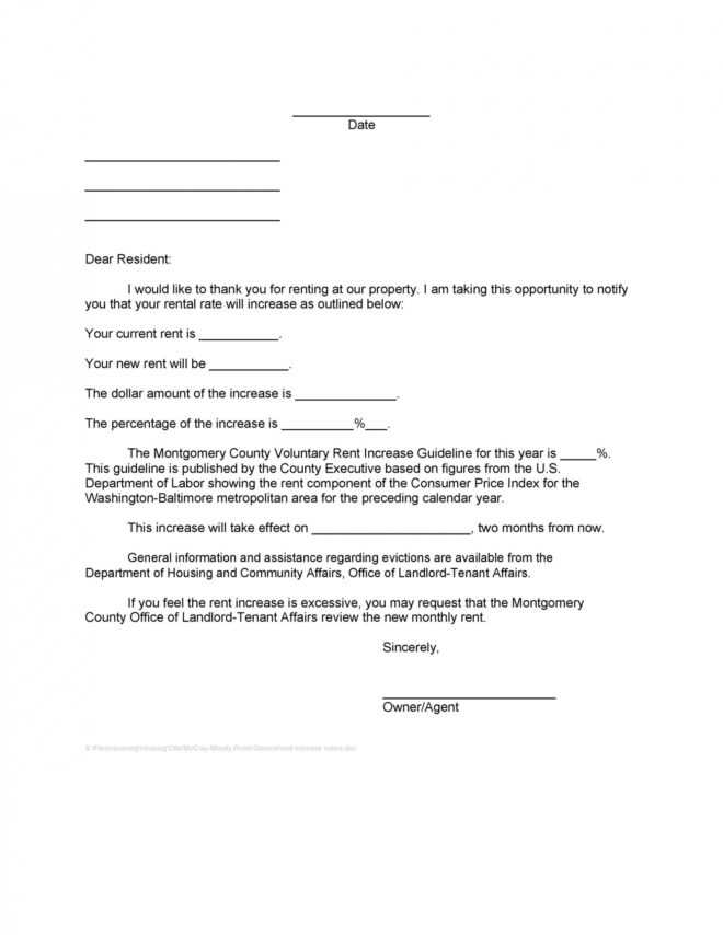 46 Friendly Rent Increase Letters (Free Samples) ᐅ Templatelab intended for Rent Increase Letter Template