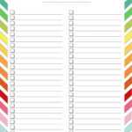 47 Printable To Do List &amp; Checklist Templates (Excel, Word, Pdf) intended for Blank Checklist Template Pdf