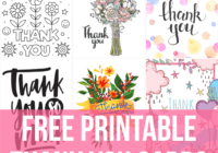 48 Free Printable Thank You Cards - Stylish High Quality Designs for Printable Thank You Note Template