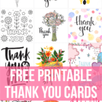 48 Free Printable Thank You Cards - Stylish High Quality Designs throughout Thank You Note Cards Template