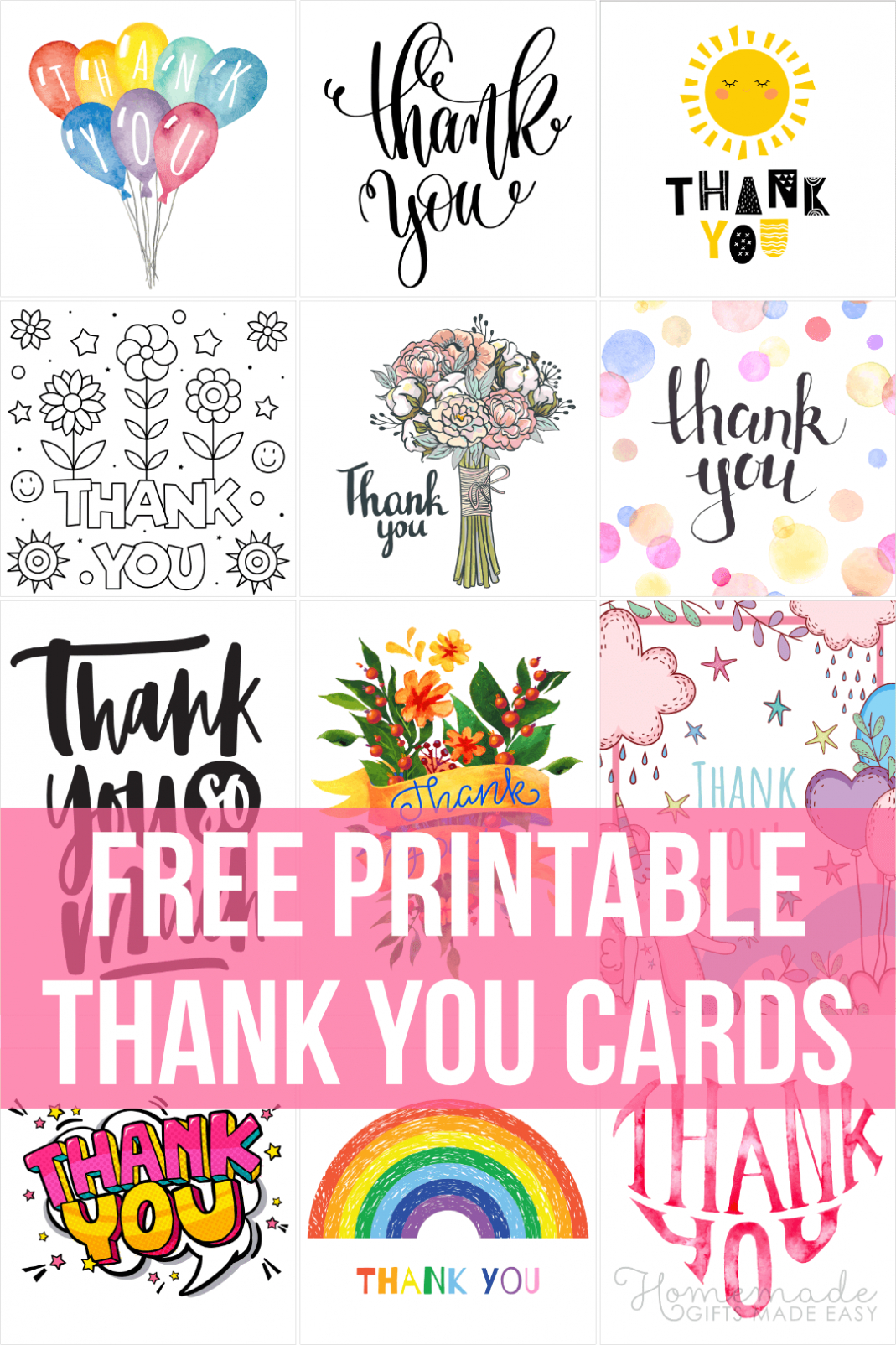 48 Free Printable Thank You Cards - Stylish High Quality Designs with regard to Free Printable Thank You Card Template