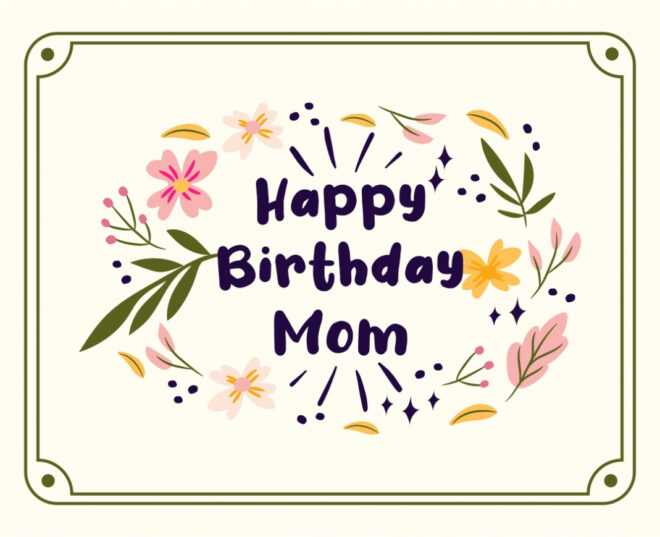 5 Best Printable Birthday Cards For Mom - Printablee inside Mom Birthday Card Template