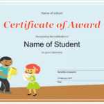 50 Free Creative Blank Certificate Templates In Psd pertaining to Free Student Certificate Templates