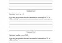 50 Printable Comment Card &amp; Feedback Form Templates ᐅ intended for Comment Cards Template