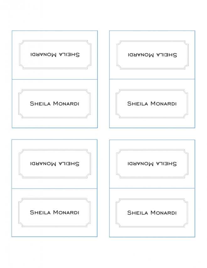 50 Printable Place Card Templates (Free) ᐅ Templatelab throughout Ms Word Place Card Template