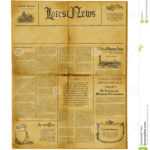 578 Antique Newspaper Template Photos - Free &amp; Royalty-Free within Old Blank Newspaper Template