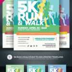 5K Run-&amp;-Walk Event Flyer &amp; Poster Corporate Identity Template regarding 5K Flyer Template