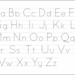 6 Best Free Printable Alphabet Tracing Letters - Printablee for Tracing Letters Template