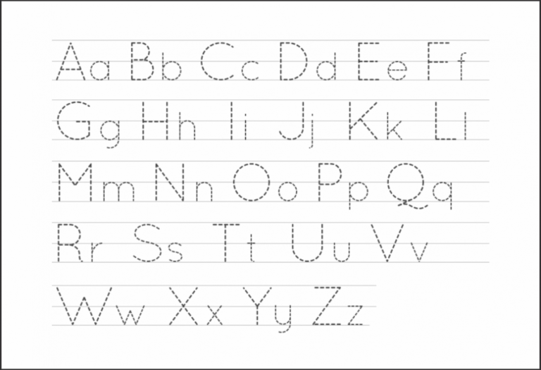 6 Best Free Printable Alphabet Tracing Letters – Printablee For Tracing ...