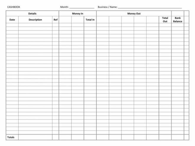 7 Best Accounting Ledger Template Printable - Printablee within Blank Ledger Template