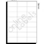 70Mm X 36Mm - 24 Labels Per Sheet - Online Labels throughout Maco Label Template
