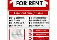 75 The Best House For Rent Flyer Template By House For Rent pertaining to For Rent Flyer Template Word