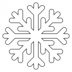 8 Free Printable Large Snowflake Templates - Simple Mom Project in Blank Snowflake Template