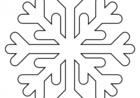8 Free Printable Large Snowflake Templates - Simple Mom Project in Blank Snowflake Template