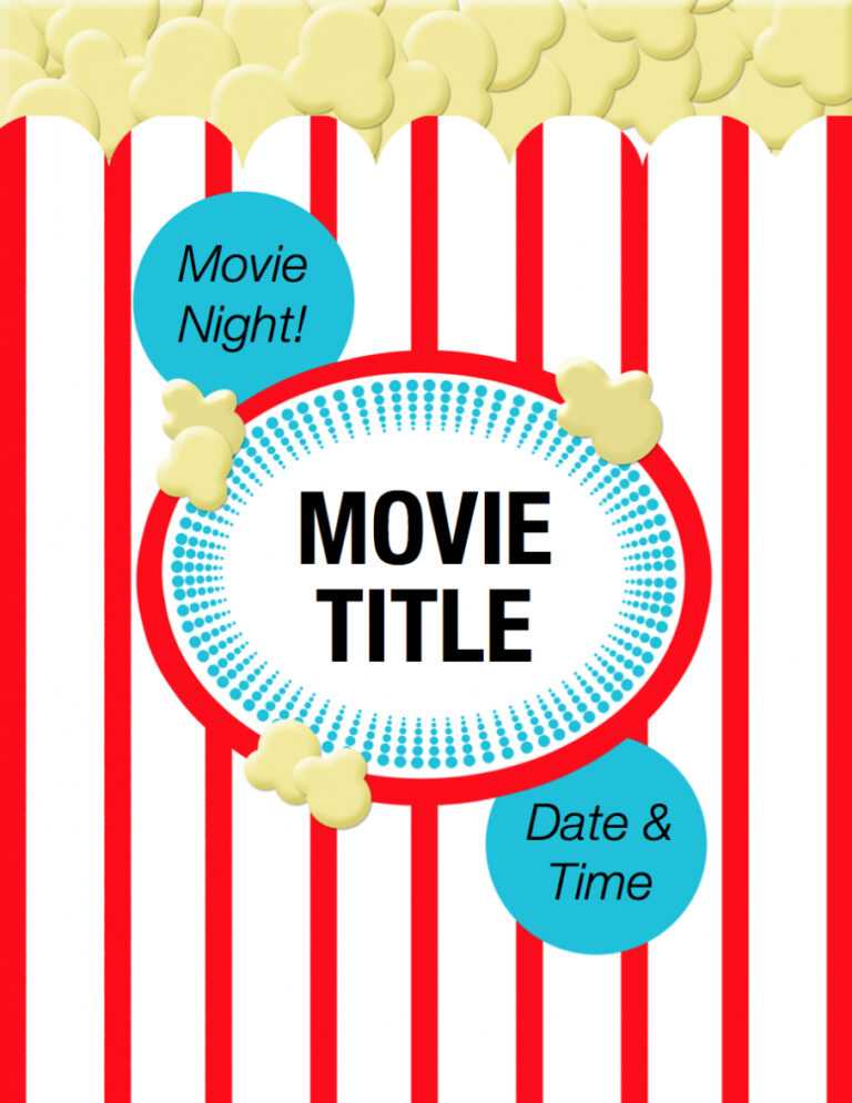 89 Free Printable Family Movie Night Flyer Template Intended For Family 