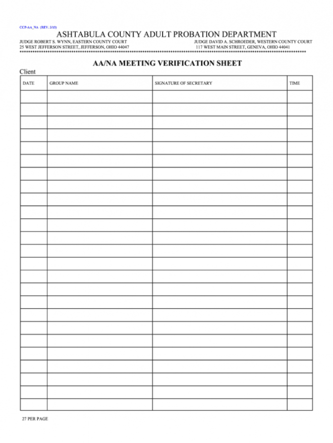Aa Sign In Sheet - Fill Out And Sign Printable Pdf Template | Signnow with regard to Na Meeting Format Template