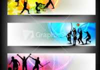 Abstract Colorful Sport Banners Set. | Stock Images Page with regard to Sports Banner Templates