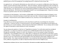 Adolescent Confidentiality Agreement with Therapy Confidentiality Agreement Template