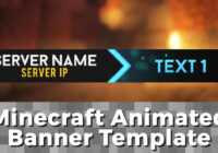 Advanced .Gif Minecraft Animated Banner Template - &quot;Elegant Dazzle&quot; inside Animated Banner Templates