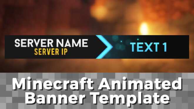 Advanced .Gif Minecraft Animated Banner Template - &quot;Elegant Dazzle&quot; inside Animated Banner Templates