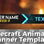 Advanced .Gif Minecraft Animated Banner Template - &quot;Elegant Dazzle&quot; intended for Animated Banner Template