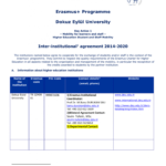 Agreement Form (With Programme Countries) pertaining to Erasmus Bilateral Agreement Template