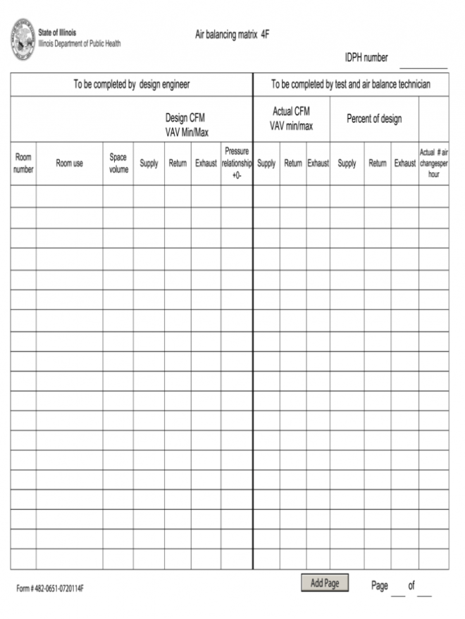 Air Balance Report Form - Fill Online, Printable, Fillable with regard to Air Balance Report Template