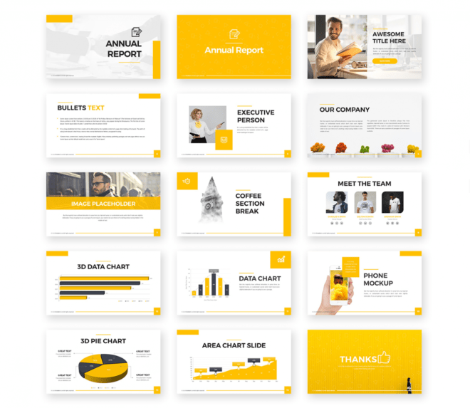 Annual Report Powerpoint Template – Free Presentations with regard to Annual Report Ppt Template