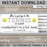 Any Occasion Tennis Gift Tickets pertaining to Tennis Gift Certificate Template