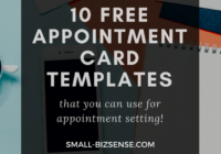 Appointment Card Template: 10 Free Resources For Small pertaining to Appointment Card Template Word
