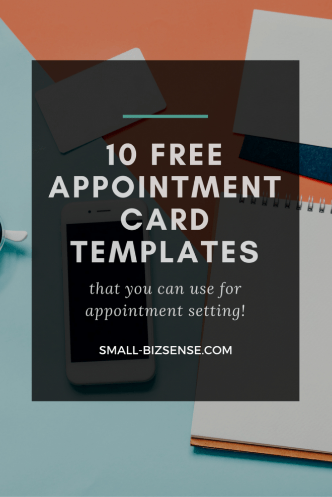Appointment Card Template: 10 Free Resources For Small pertaining to Appointment Card Template Word