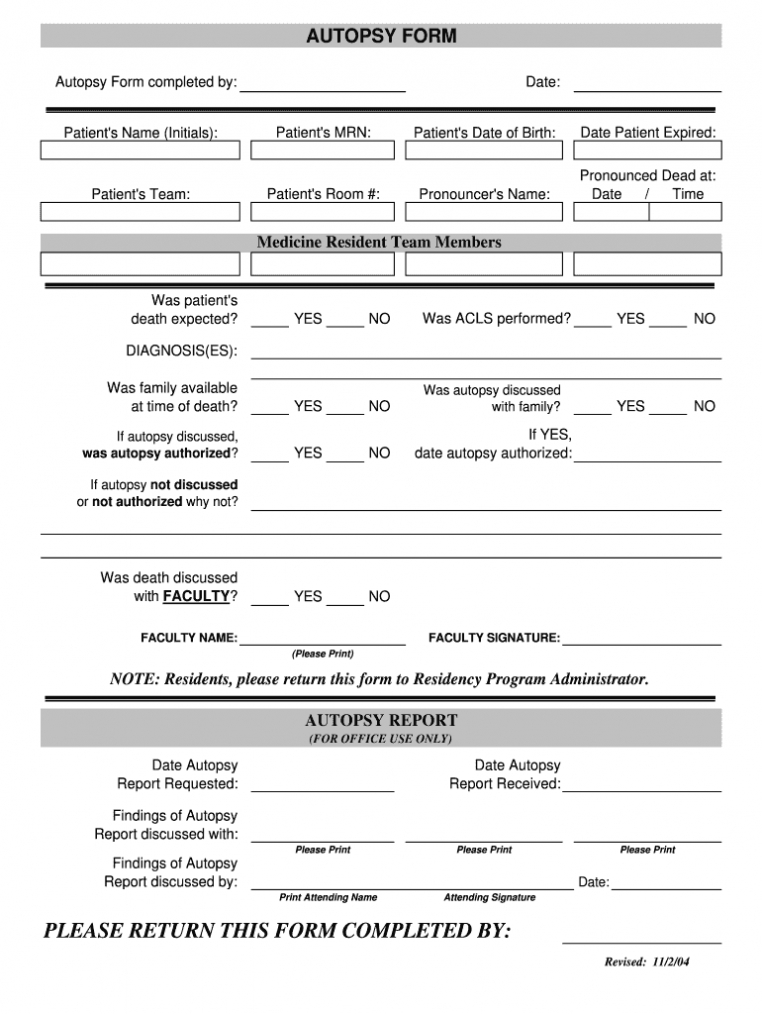 Autopsy Report Template - Fill Out And Sign Printable Pdf Template | Signnow throughout Coroner'S Report Template