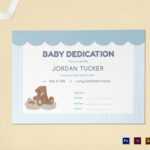 Baby Dedication Certificate Design Template In Psd, Word pertaining to Baby Dedication Certificate Template