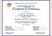 Baby Dedication Certificate Template ~ Addictionary regarding Baby Christening Certificate Template