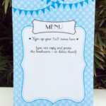 Baby Shower Menu Template - Baby Viewer with regard to Baby Shower Menu Template Free