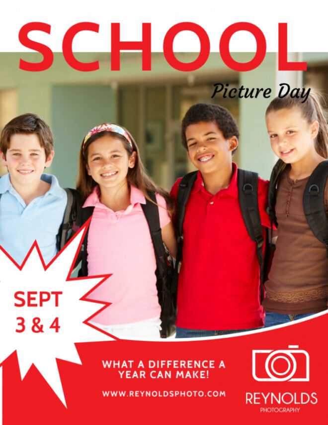 Back To School Picture Day Flyer Template | Mycreativeshop for Picture Day Flyer Template