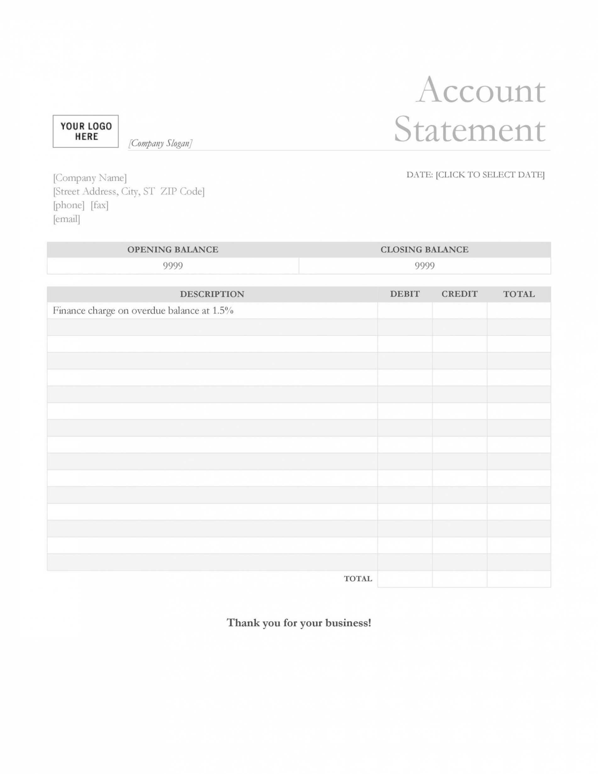Bank Statement Template Excel ~ Addictionary regarding Credit Card Statement Template Excel