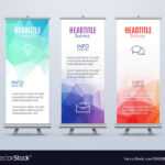 Banner Stand Design Template With Abstract Vector Image throughout Banner Stand Design Templates