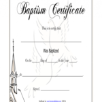 Baptism Certificate Pdf - Fill Out And Sign Printable Pdf Template | Signnow for Baptism Certificate Template Word