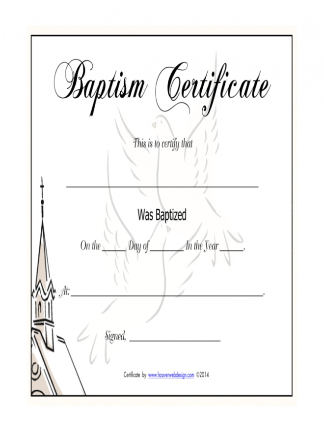 Baptism Certificate Pdf - Fill Out And Sign Printable Pdf Template | Signnow for Baptism Certificate Template Word