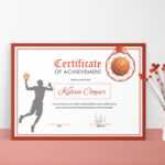Basketball Award Achievement Certificate Design Template In intended for Sports Award Certificate Template Word