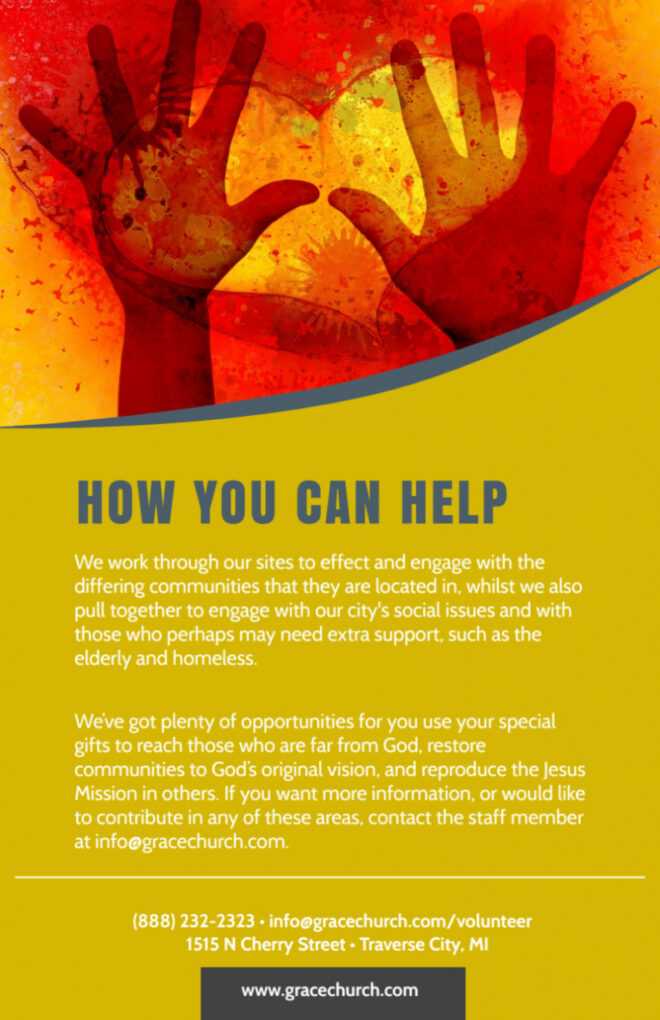 Be A Volunteer Church Flyer Template | Mycreativeshop throughout Volunteer Brochure Template
