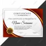 Beautiful Certificate Template Design With Best Award Symbol with Beautiful Certificate Templates