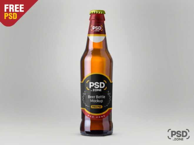 Beer Bottle Mockup Free Psd - Psd Zone throughout Beer Label Template Psd