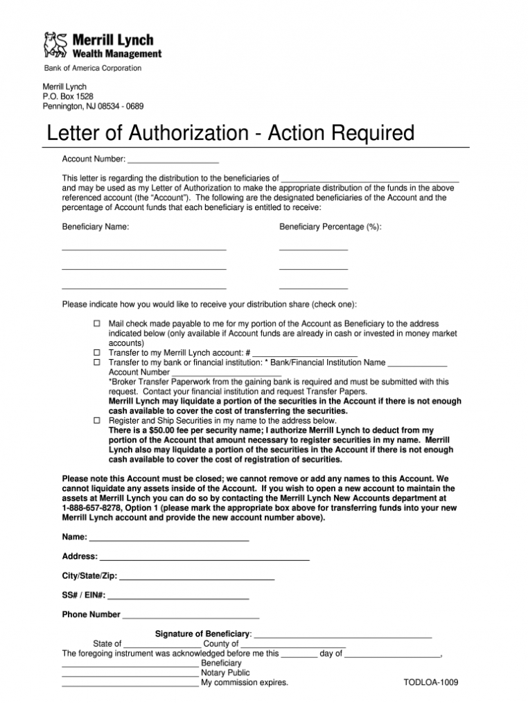 Estate Distribution Letter Template