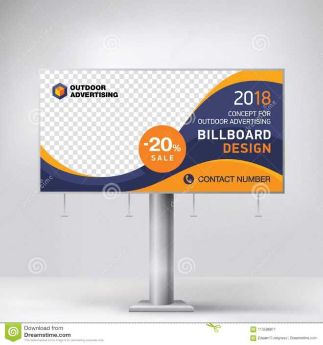 Billboard Design, Template Banner For Outdoor Advertising with regard to Outdoor Banner Design Templates