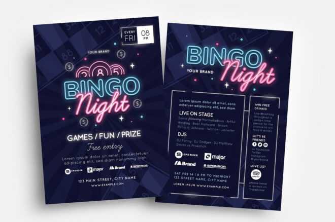 Bingo Night Flyer Template - Psd, Ai &amp; Vector - Brandpacks within Bingo Night Flyer Template