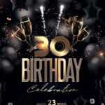 Birthday Party Flyer Template Free ~ Addictionary inside 50Th Birthday Flyer Template Free