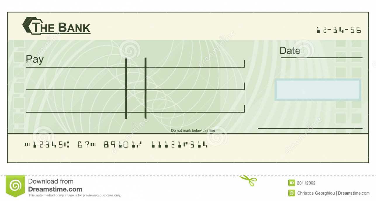 Blank Cheque Stock Illustrations – 1,886 Blank Cheque Stock in Blank Cheque Template Uk