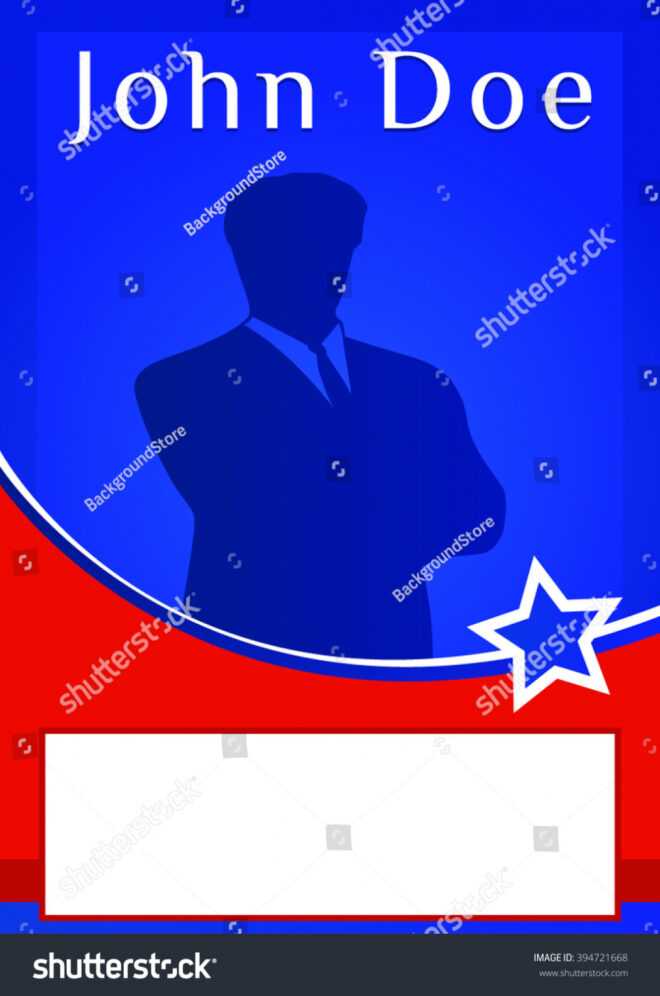 Blank Election Poster Flyer Template Stock Vector (Royalty for Voting Flyer Templates Free